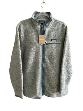NWT Patagonia Women’s Retro Pile Fleece Jacket Salt Grey Size XL NEW!